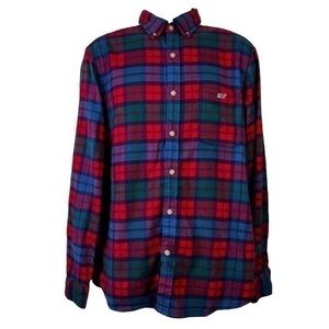 Vineyard Vines Men’s Casual shirt Button Down plaid Size M